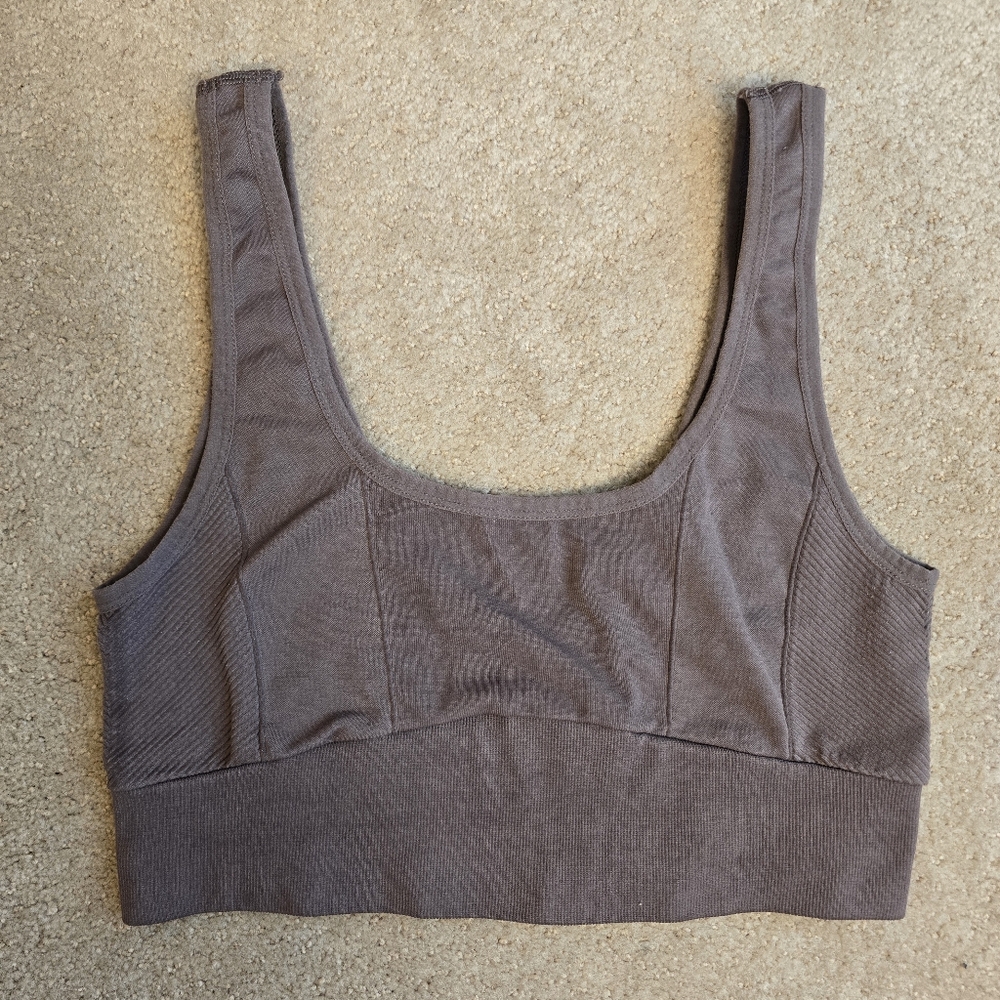 Free People Movement Happiness Runs Bra Espresso Size XL - Picture 5 of 6